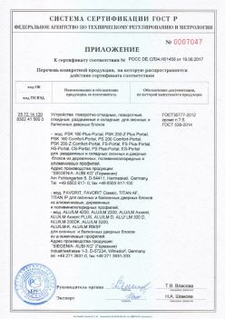 2017.06.19 Чусовой - Приложение к сертификату Устройства поворотные, откидные, Siegenia-Aubi KG. ГОСТ 30777-2012